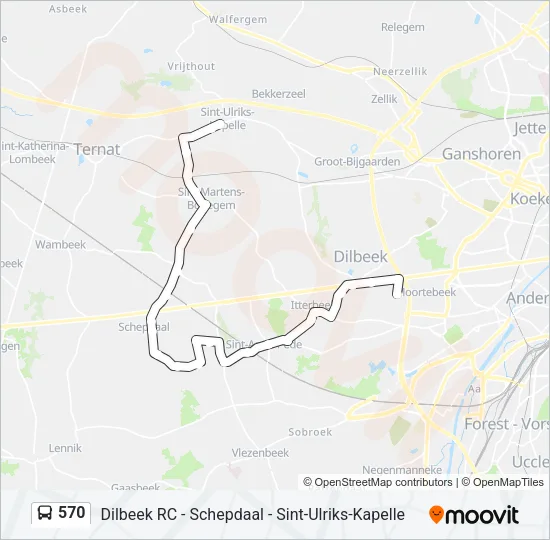 570 Bus Line Map