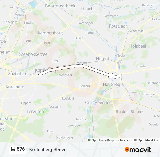 576 Bus Line Map