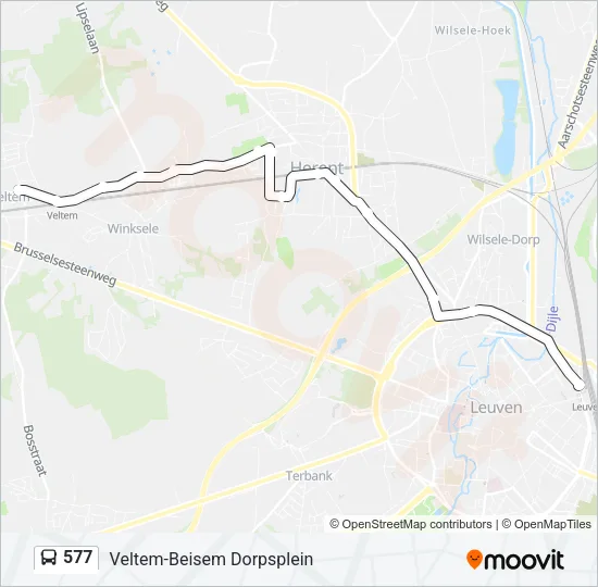 577 Bus Line Map