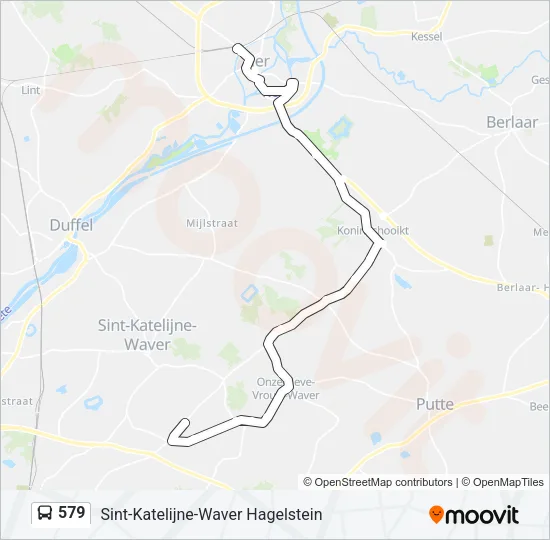 579 Bus Line Map