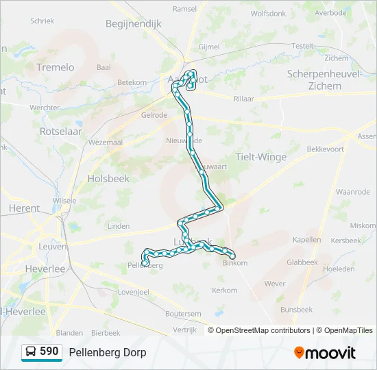 590 Bus Line Map