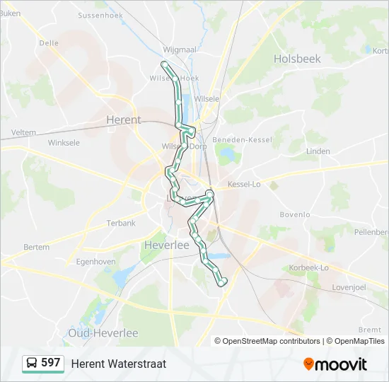 597 Bus Line Map