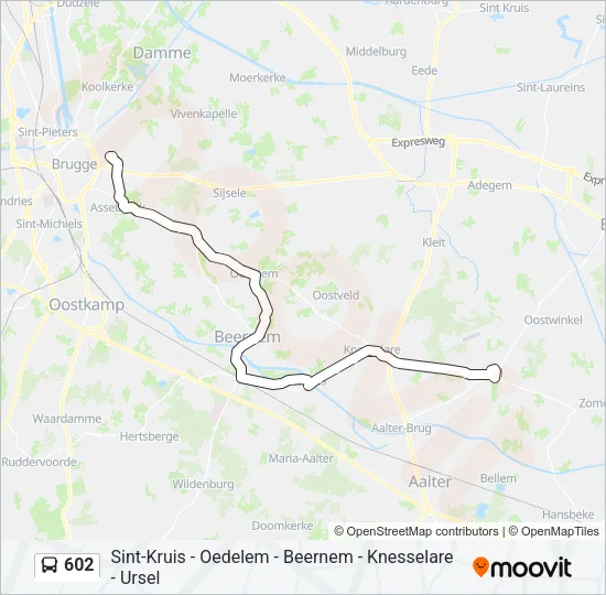 602 Bus Line Map