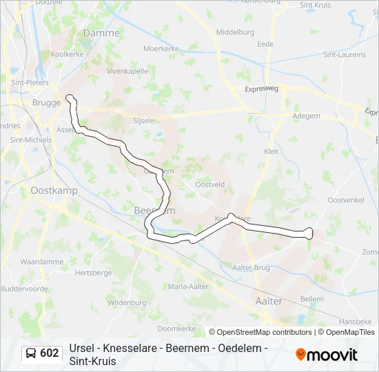 602 Bus Line Map