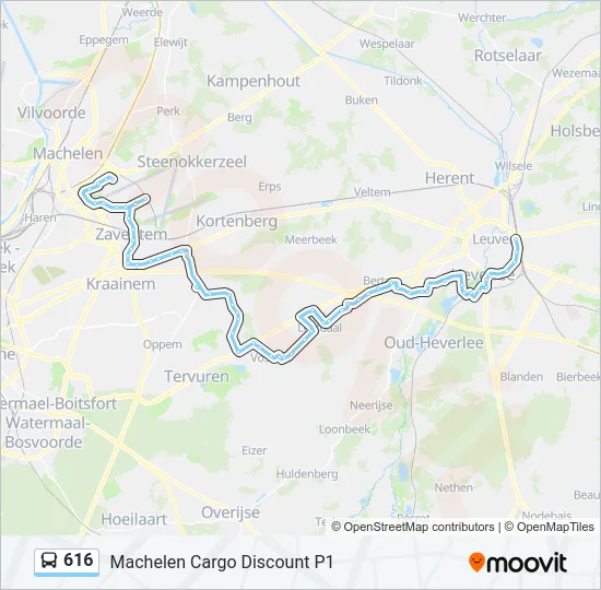 616 Bus Line Map