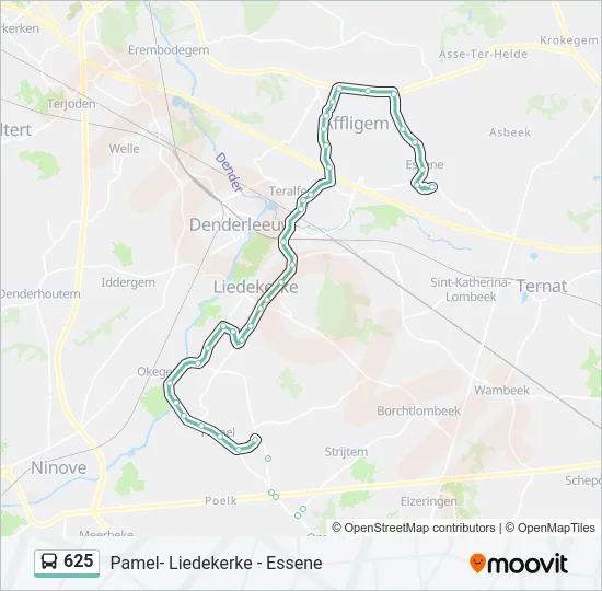 625 Bus Line Map