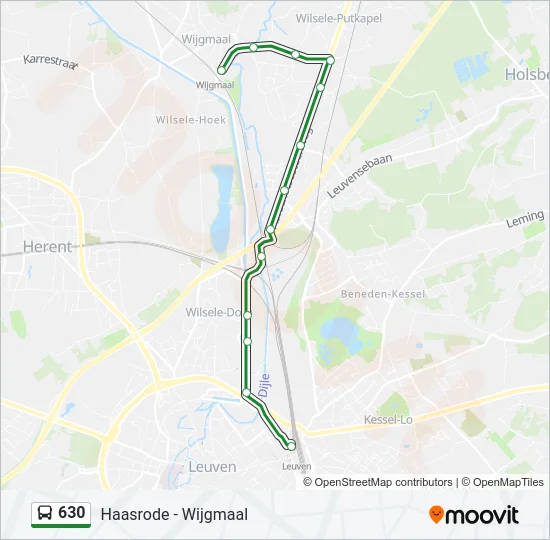 630 Bus Line Map