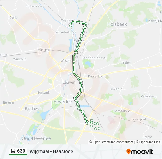 630 Bus Line Map