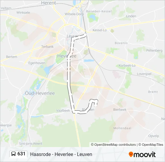 631 Bus Line Map