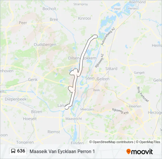 636 Bus Line Map