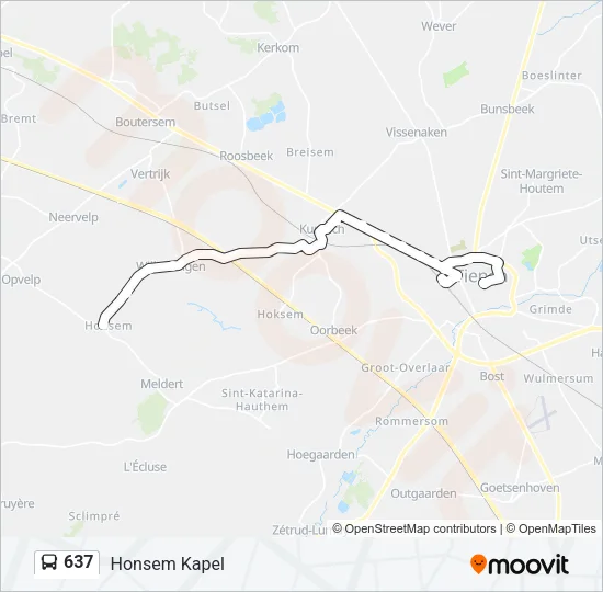 637 Bus Line Map