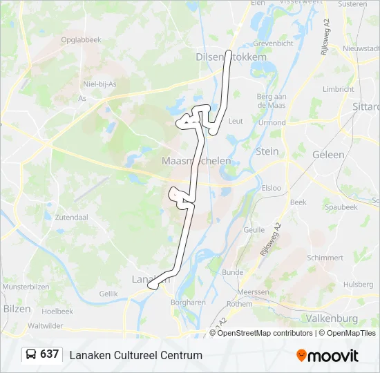 637 Bus Line Map