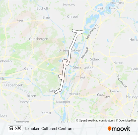 638 Bus Line Map