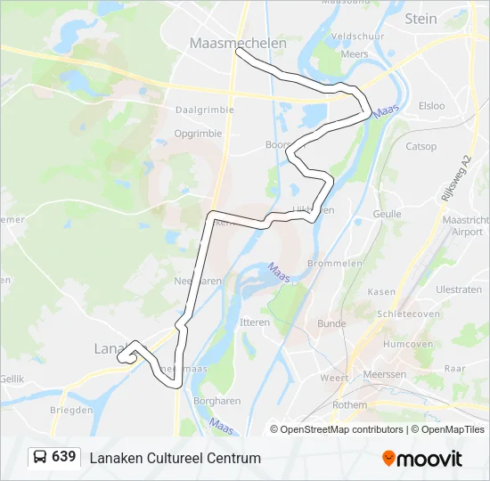 639 Bus Line Map