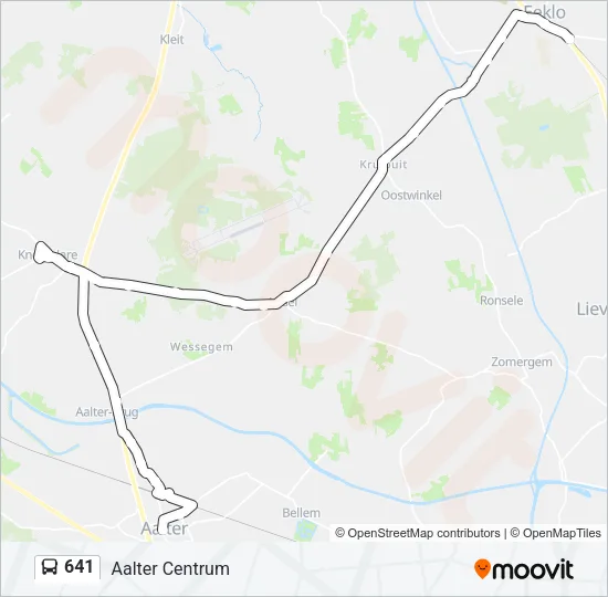 641 Bus Line Map