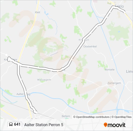 641 Route: Schedules, Stops & Maps - Aalter Station Perron 5 (Updated)