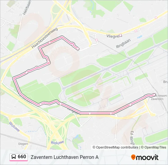 660 Bus Line Map
