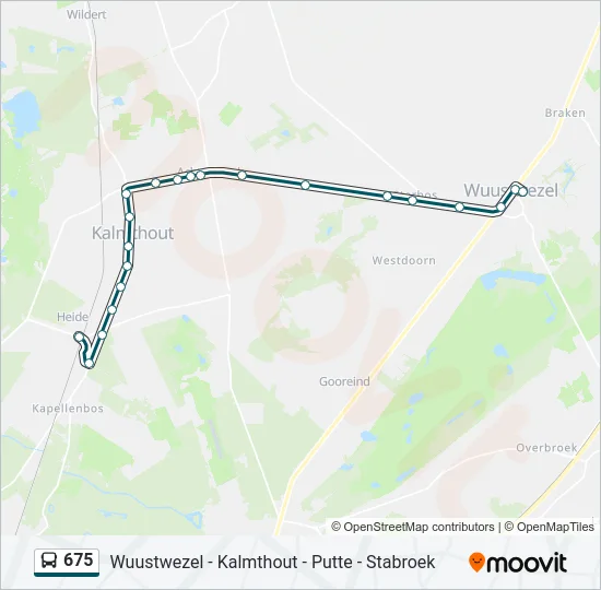 675 Bus Line Map