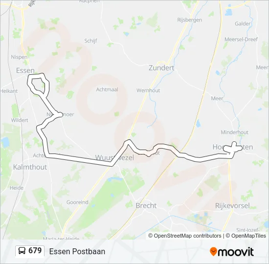 679 Bus Line Map