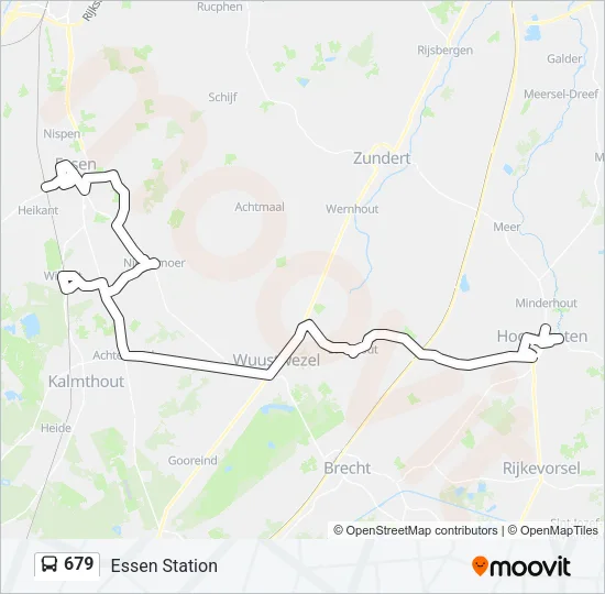 679 Bus Line Map