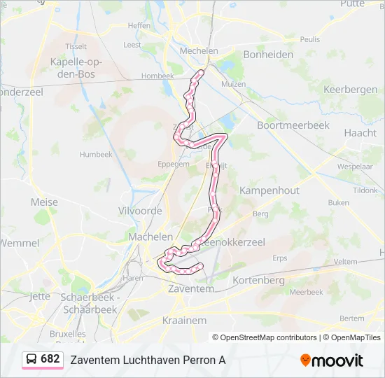 682 Bus Line Map