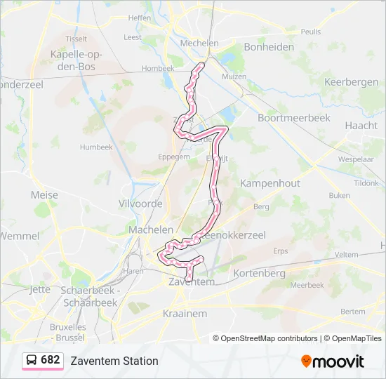 682 Bus Line Map
