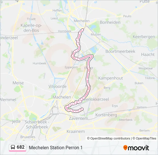 682 Bus Line Map