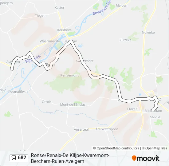 682 Bus Line Map