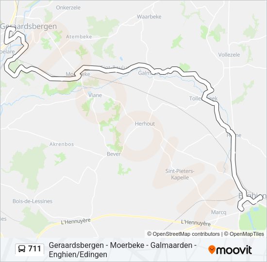 711 Route: Schedules, Stops & Maps - Edingen Station (Updated)