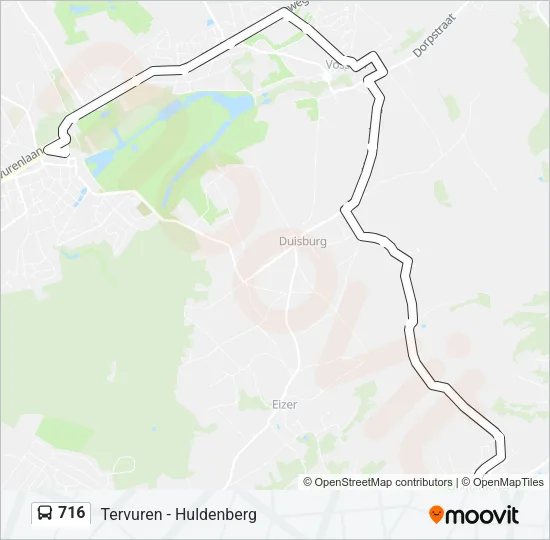 716 Bus Line Map