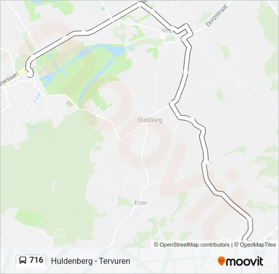 716 Bus Line Map