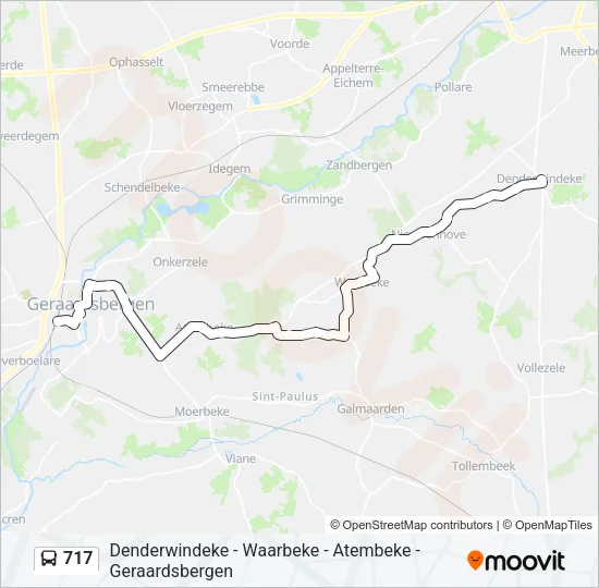 717 Bus Line Map