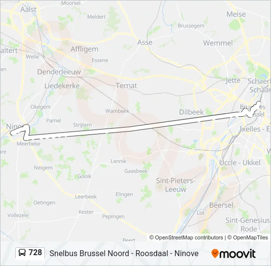 728 Bus Line Map