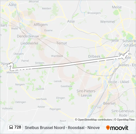 728 Bus Line Map