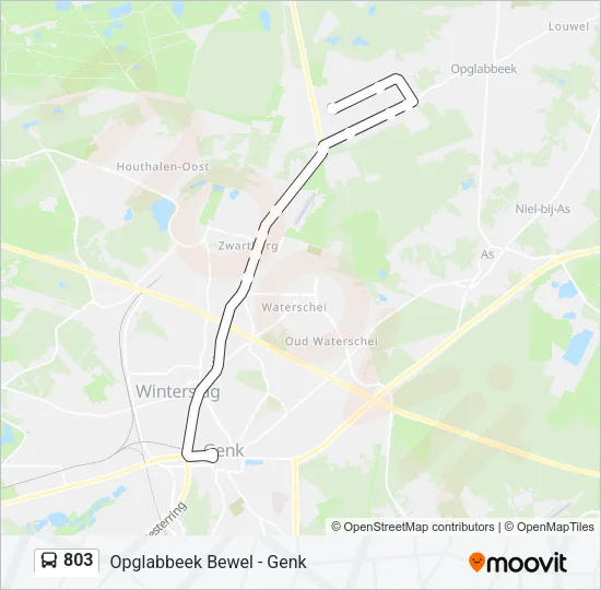 803 Bus Line Map