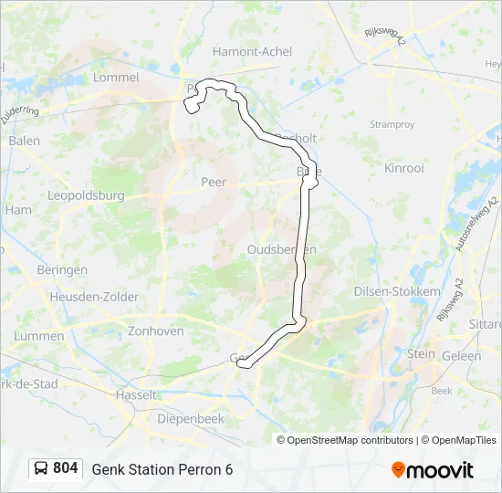 804 Bus Line Map