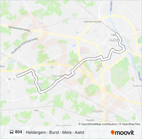 804 Bus Line Map