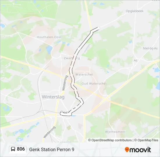 806 Bus Line Map