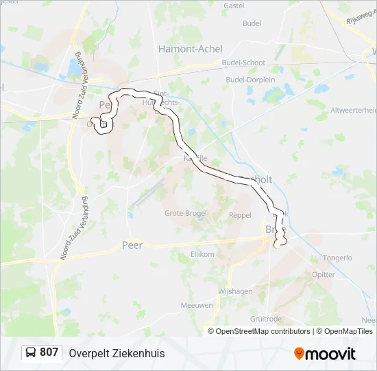 807 Bus Line Map