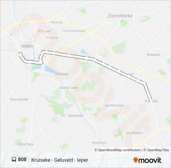 808 Bus Line Map