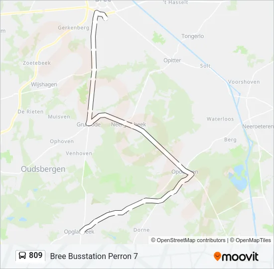 809 Bus Line Map