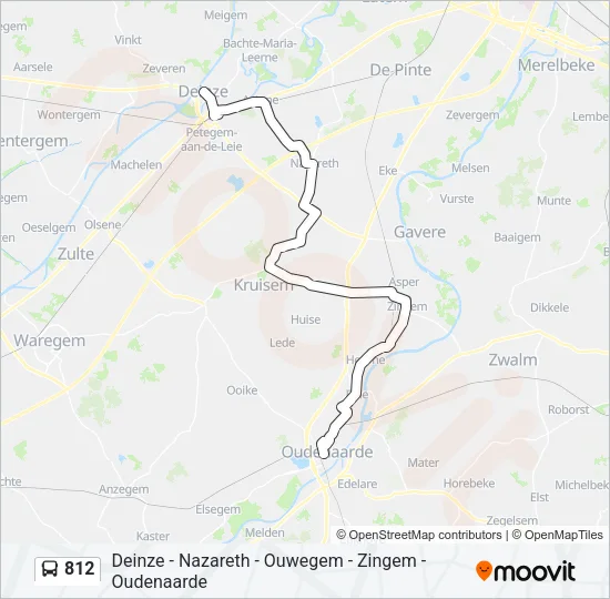 812 Bus Line Map