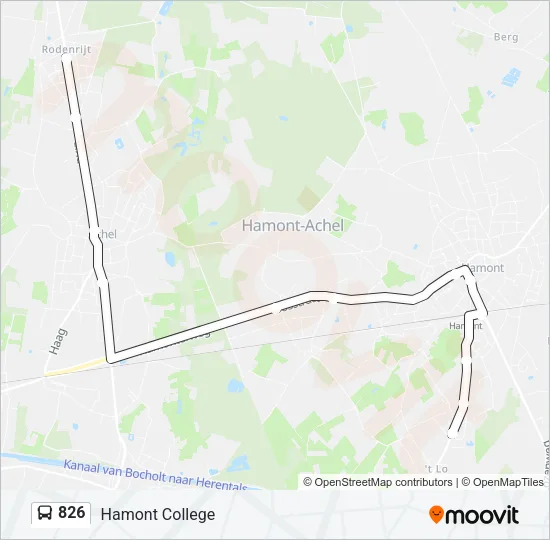 826 Bus Line Map