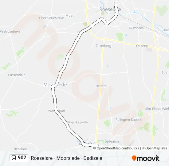 902 Bus Line Map