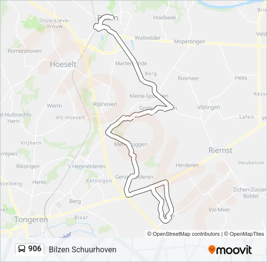 906 Bus Line Map