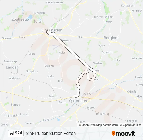 924 Bus Line Map
