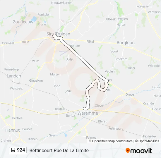 924 Bus Line Map