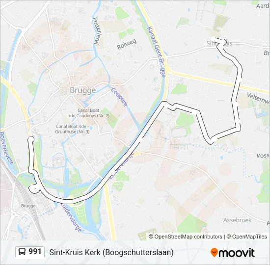 991 Bus Line Map