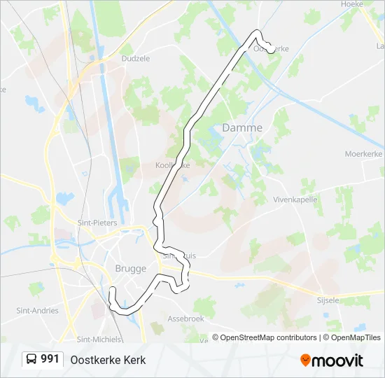 991 Bus Line Map