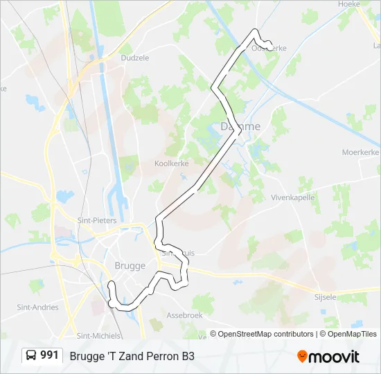 991 Bus Line Map